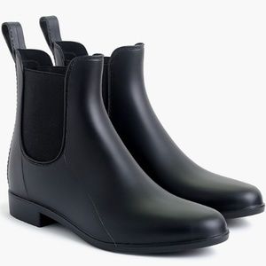 Jcrew Meecantile Chelsea rain boots black